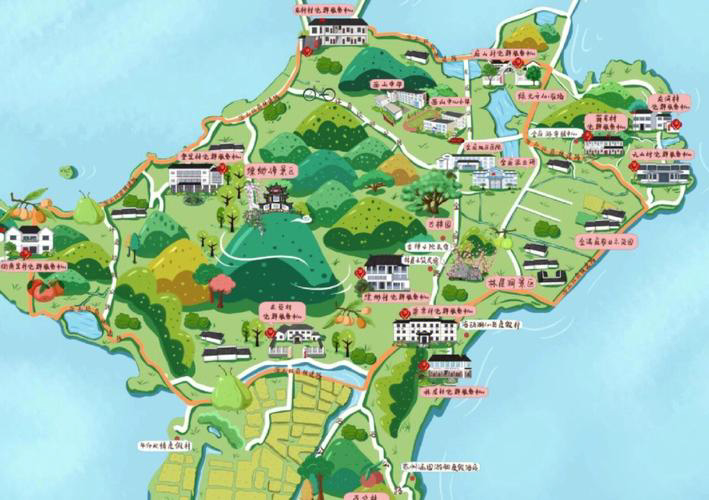 马鞍山手绘地图旅游的独特视角